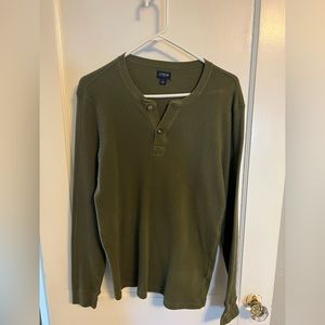 J Crew Waffle Henley